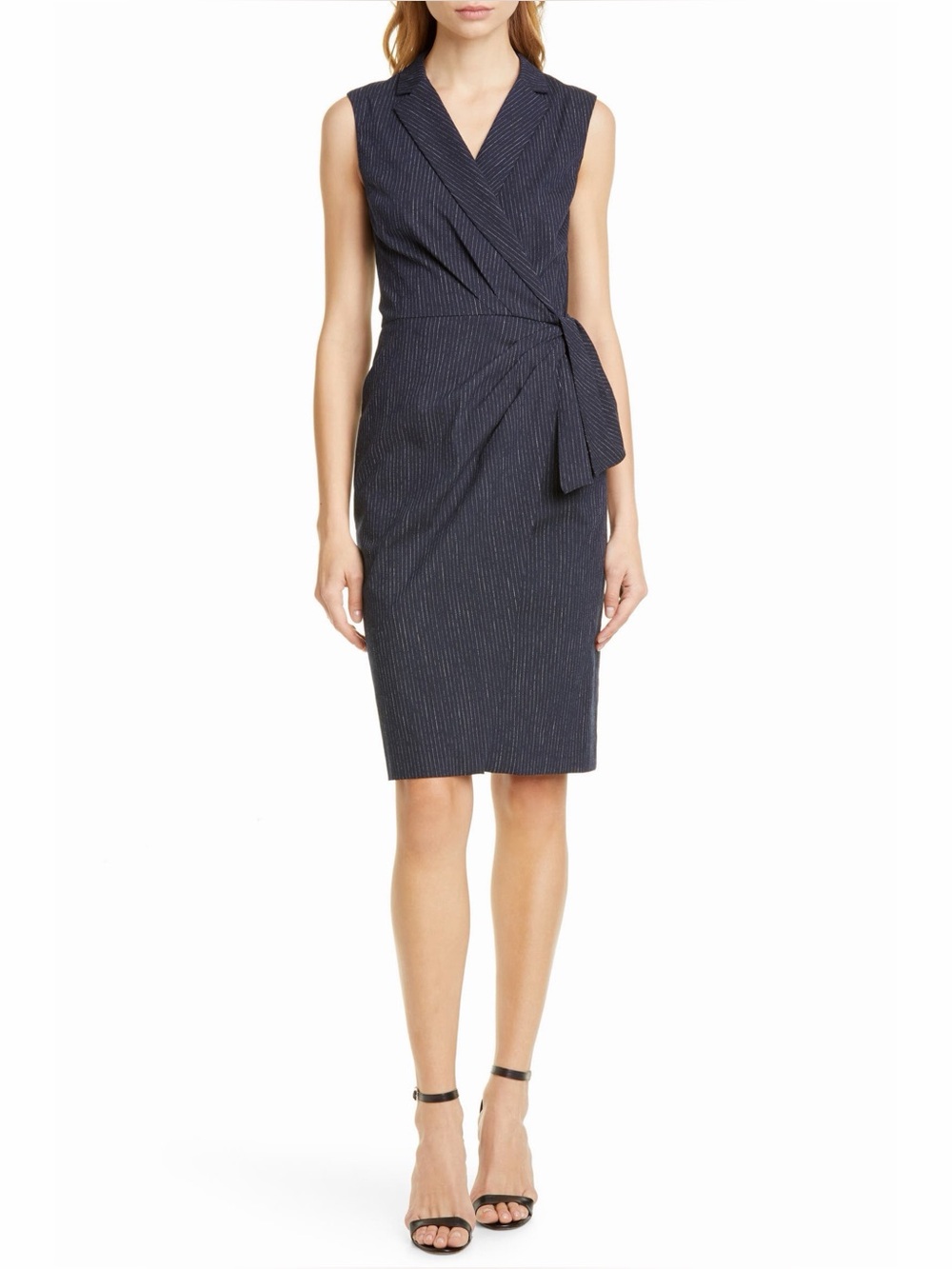Tailored by Rebecca Taylor Pinstripe Sleeveless Dress